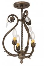 Meyda Yellow 174340 - 12"W Antonia 3 LT Chandelier