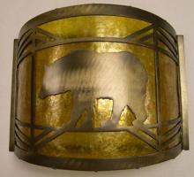 Meyda Yellow 17459 - 12"W Lone Bear Wall Sconce