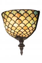 Meyda Yellow 175197 - 8"W Tiffany Fishscale Wall Sconce
