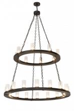 Meyda Yellow 175414 - 54" Wide Loxley 24 Light Two Tier Chandelier