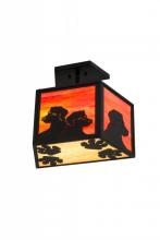 Meyda Yellow 176909 - 16"W Personalized DiCastro's Flushmount