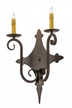 Meyda Yellow 177298 - 12"W Angelique 2 LT Wall Sconce
