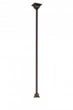 Meyda Yellow 177365 - 4.5"Sq Mahogany Bronze Pendant Hardware