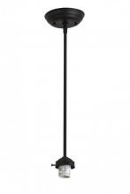 Meyda Yellow 177613 - 5"W X 20"H Black Tex 1 LT Pendant Hardware