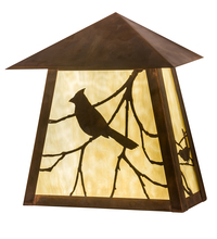 Meyda Yellow 178348 - 12" Wide Stillwater Song Bird Wall Sconce