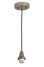 Meyda Yellow 178632 - 5"W Brushed Nickel 1 LT Pendant Hardware