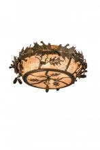 Meyda Yellow 178827 - 20" Wide Oak Leaf & Acorn Flushmount