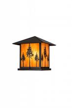 Meyda Yellow 179596 - 17.5"Sq Great Pines Pier Mount