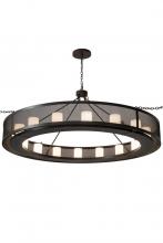 Meyda Yellow 179911 - 78"W Loxley Golpe 16 LT Chandelier