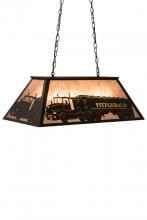 Meyda Yellow 180504 - 33"L Personalized Fitzgerald Oblong Pendant