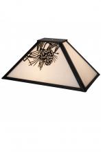 Meyda Yellow 182010 - 16" Long Mission Pine Cone Shade