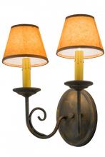 Meyda Yellow 182592 - 12" Wide Jenna 2 Light Wall Sconce