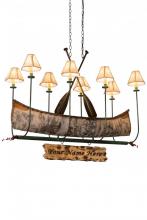 Meyda Yellow 182904 - 51"L Personalized Canoe 8 LT Chandelier