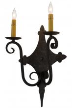 Meyda Yellow 183262 - 12"W Angelique 2 LT Wall Sconce