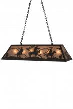 Meyda Yellow 184715 - 48" Long Rustlers Oblong Pendant