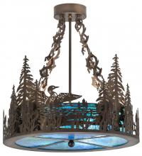 Meyda Yellow 185846 - 20" Wide Loon Semi-flush Mount