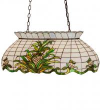 Meyda Yellow 185909 - 32" Long Welcome Pineapple Oblong Pendant