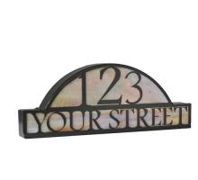 Meyda Yellow 18598 - 24.5" Wide Personalized Street Address Sign