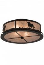 Meyda Yellow 187291 - 22"W Cowboy & Steer Flushmount