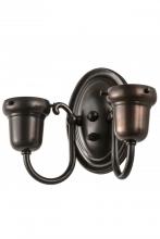 Meyda Yellow 188441 - 9"W Craftsman Brown 2 LT Wall Sconce Hardware