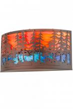 Meyda Yellow 189494 - 24"W Tall Pines Wall Sconce
