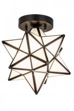 Meyda Yellow 189645 - 10"W Moravian Star Flushmount