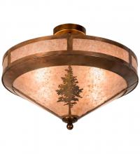 Meyda Yellow 190288 - 20" Wide Tamarack Flushmount