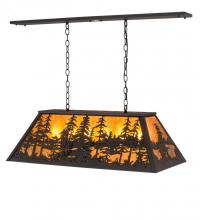 Meyda Yellow 190922 - 36" Long Tall Pines Oblong Pendant