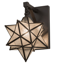 Meyda Yellow 192944 - 9" Wide Moravian Star Hanging Wall Sconce