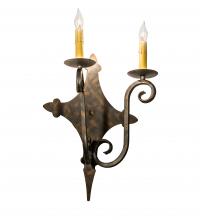 Meyda Yellow 193326 - 12" Wide Angelique 2 Light Wall Sconce