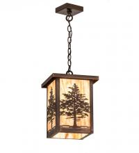 Meyda Yellow 194234 - 10" Square Tamarack Pendant