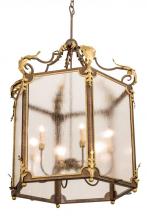 Meyda Yellow 194570 - 34"W Ganser Lantern Pendant