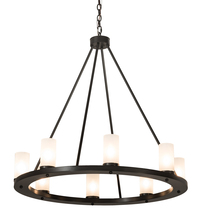 Meyda Yellow 194762 - 36" Wide Loxley 8 LT Chandelier