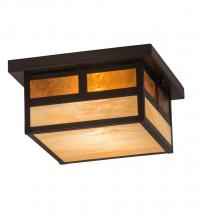 Meyda Yellow 194866 - 12" Square Hyde Park "T" Mission Flushmount