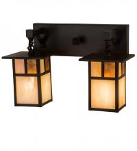 Meyda Yellow 194879 - 17"Wide Hyde Park "T" Mission 2 Light Vanity Light