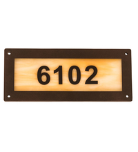 Meyda Yellow 195165 - 9.5" Wide Personalized Street Address Sign
