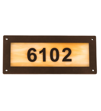 Meyda Yellow 195165 - 9.5" Wide Personalized Street Address Sign