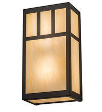Meyda Yellow 195568 - 6.5" Wide Hyde Park Double Bar Mission Wall Sconce
