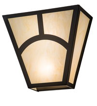 Meyda Yellow 195572 - 13" Wide Mission Hill Top Wall Sconce