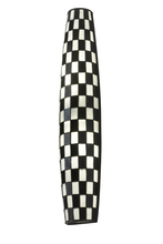 Meyda Yellow 195693 - 7" Wide Checkers Tube Wall Sconce