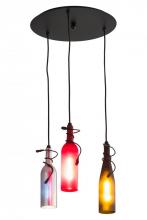 Meyda Yellow 196148 - 16" Wide Tuscan Vineyard 3 Light Cascading Pendant