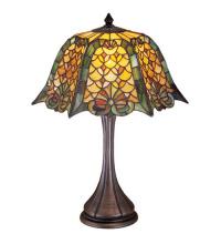 Meyda Yellow 19876 - 21"H Duffner & Kimberly Shell & Diamond Table Lamp