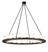 Meyda Yellow 199415 - 60" Wide Loxley 20 Light Chandelier