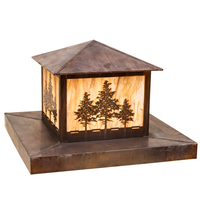 Meyda Yellow 199845 - 36" Square Tamarack Pier Mount