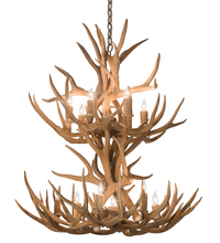 Meyda Yellow 200460 - 34" Wide Antlers Mule Deer 12 LT Chandelier
