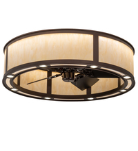 Meyda Yellow 200967 - 36" Wide Smythe Craftsman Chandel-Air