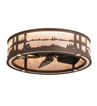 Meyda Yellow 202146 - 36" Wide Quiet Pond Chandel-Air
