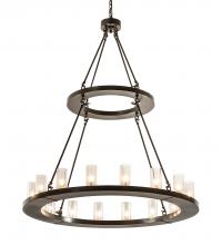 Meyda Yellow 202214 - 48" Wide Loxley 16 Light Two Tier Chandelier