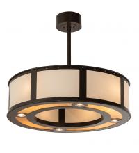 Meyda Yellow 205555 - 32" Wide Smythe Craftsman Pendant
