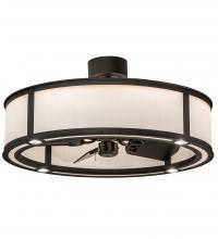 Meyda Yellow 210681 - 36" Wide Smythe Craftsman Chandel-Air